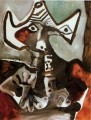 Hombre sentado 1972 cubismo Pablo Picasso